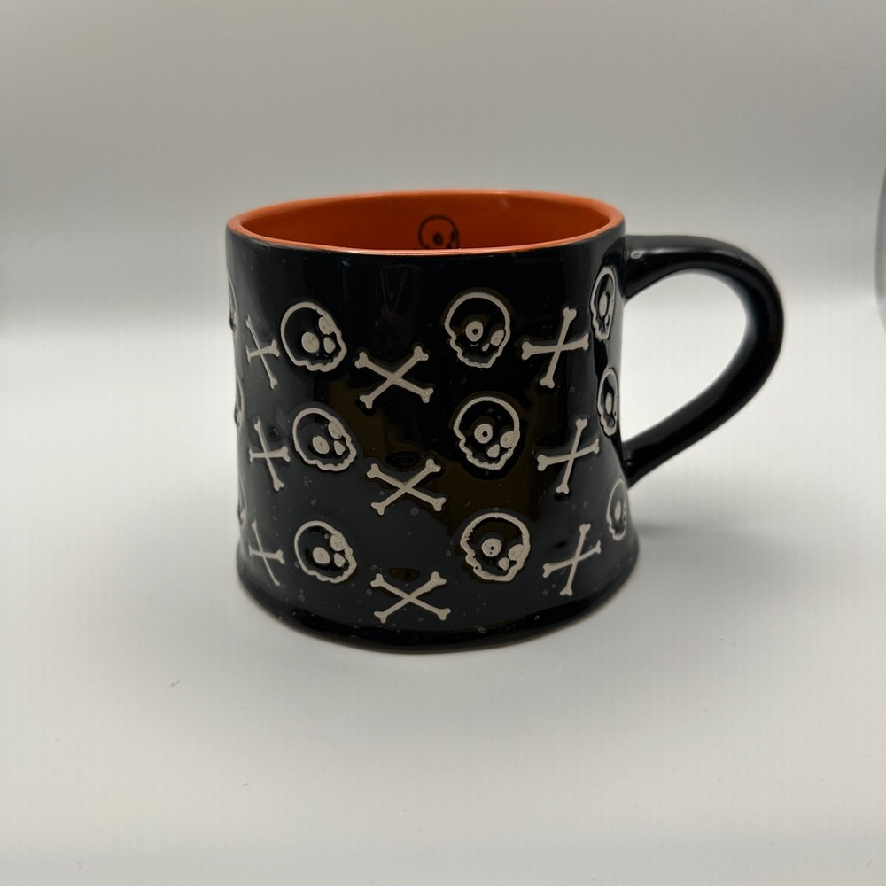 Global Desi Black Mug with Orange Interior